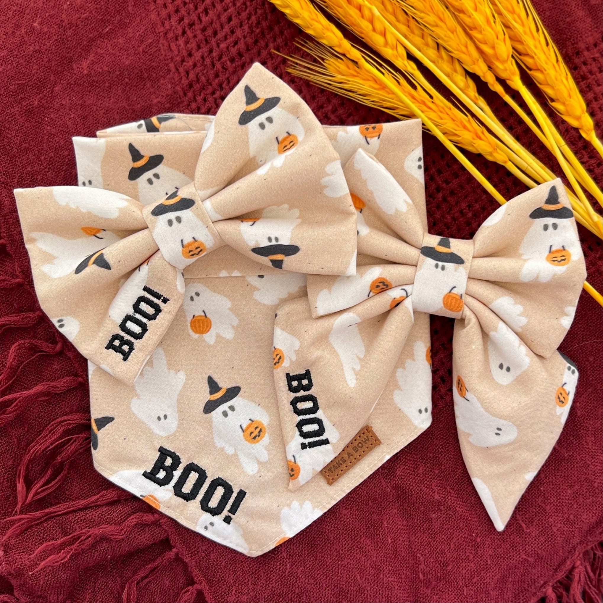 BOO! WITH EMBROIDERY // READY TO SHIP