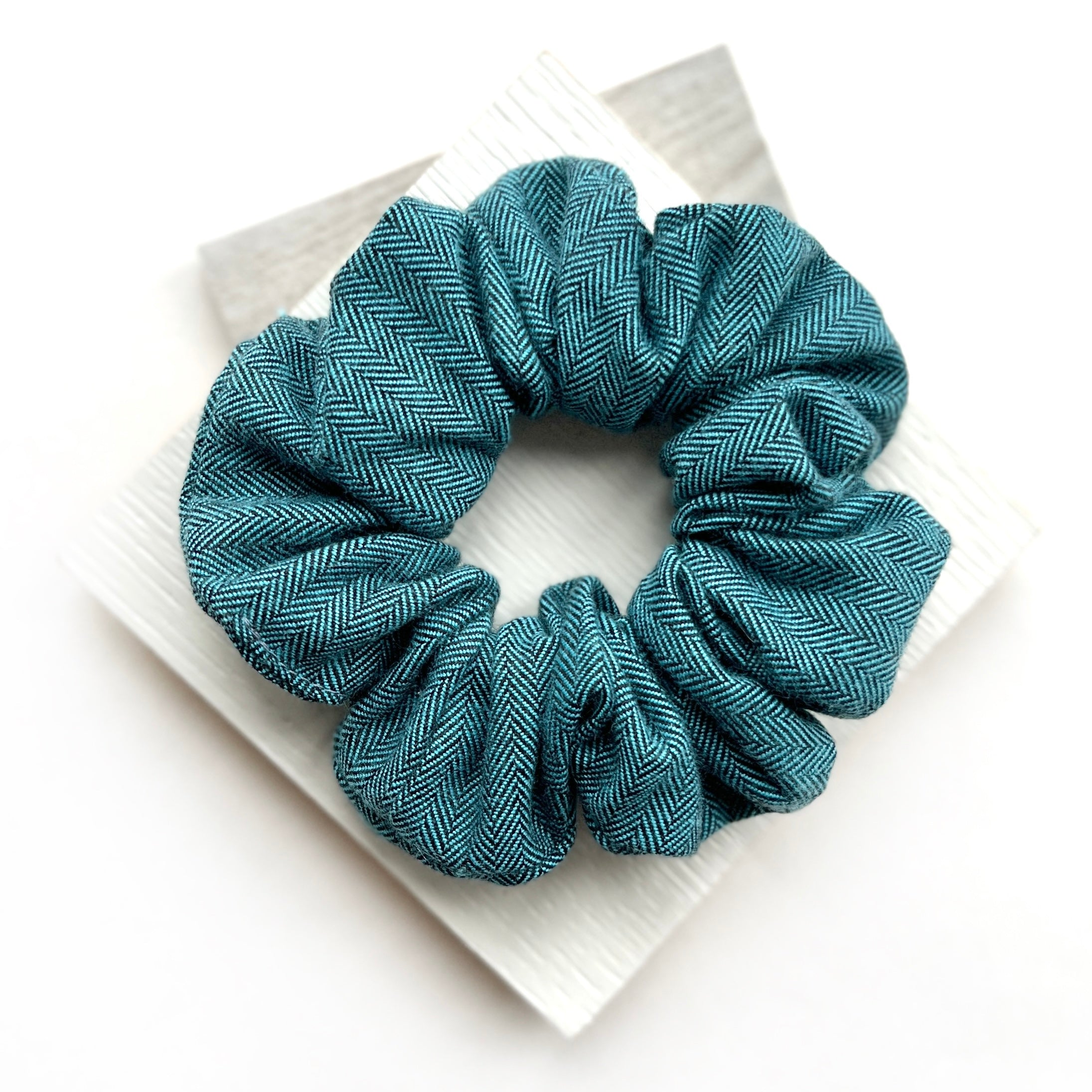 HERRINGBONE FLANNEL // HARRISON - SCRUNCHIE
