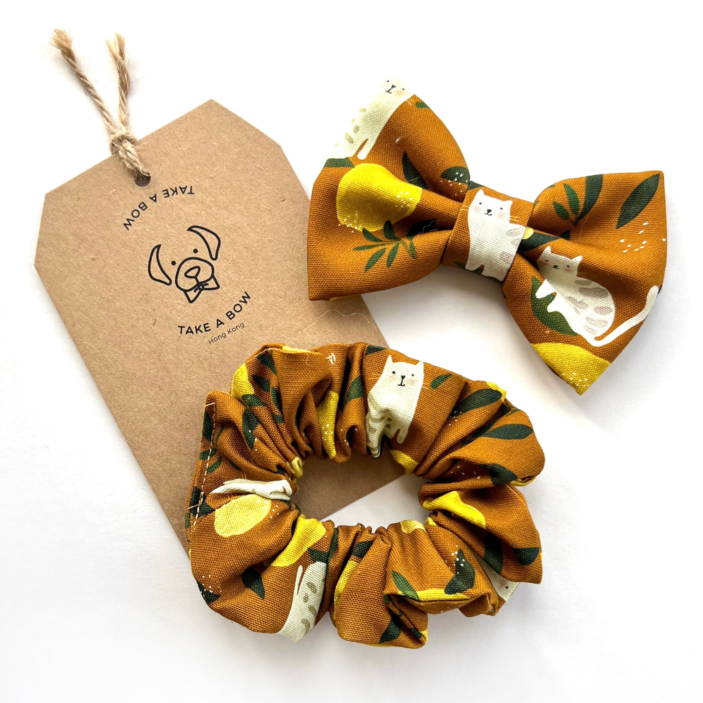 LEMON TABBY - SCRUNCHIE