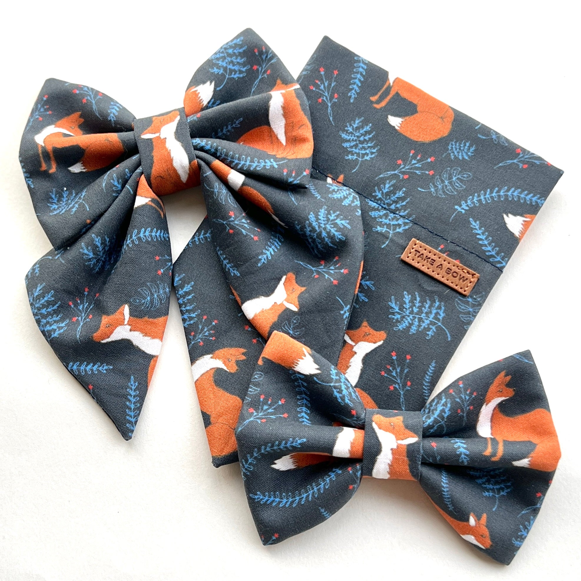 WOODLAND FOX - Classic Tie-On Bandana Large // READY TO SHIP
