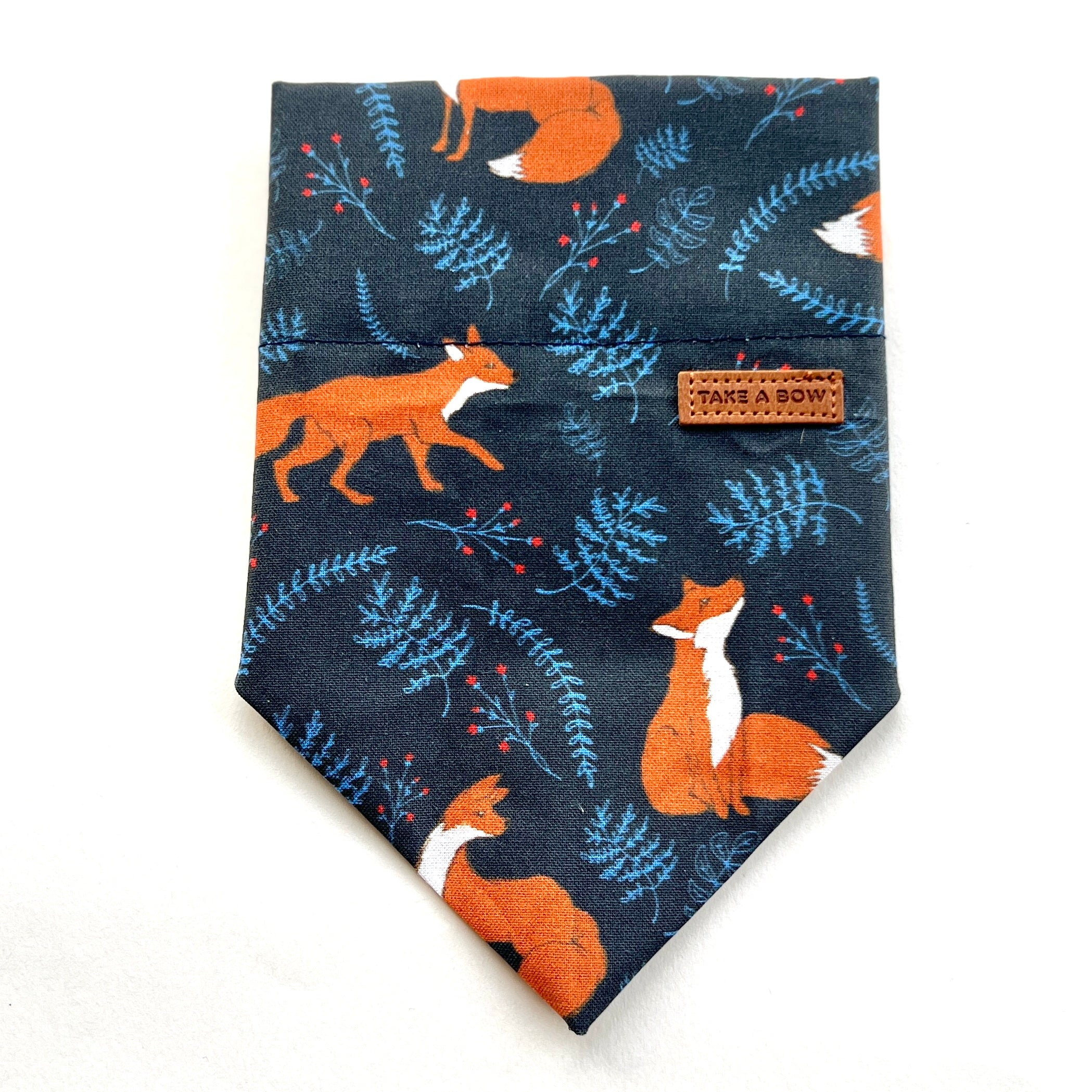WOODLAND FOX - Classic Tie-On Bandana Large // READY TO SHIP