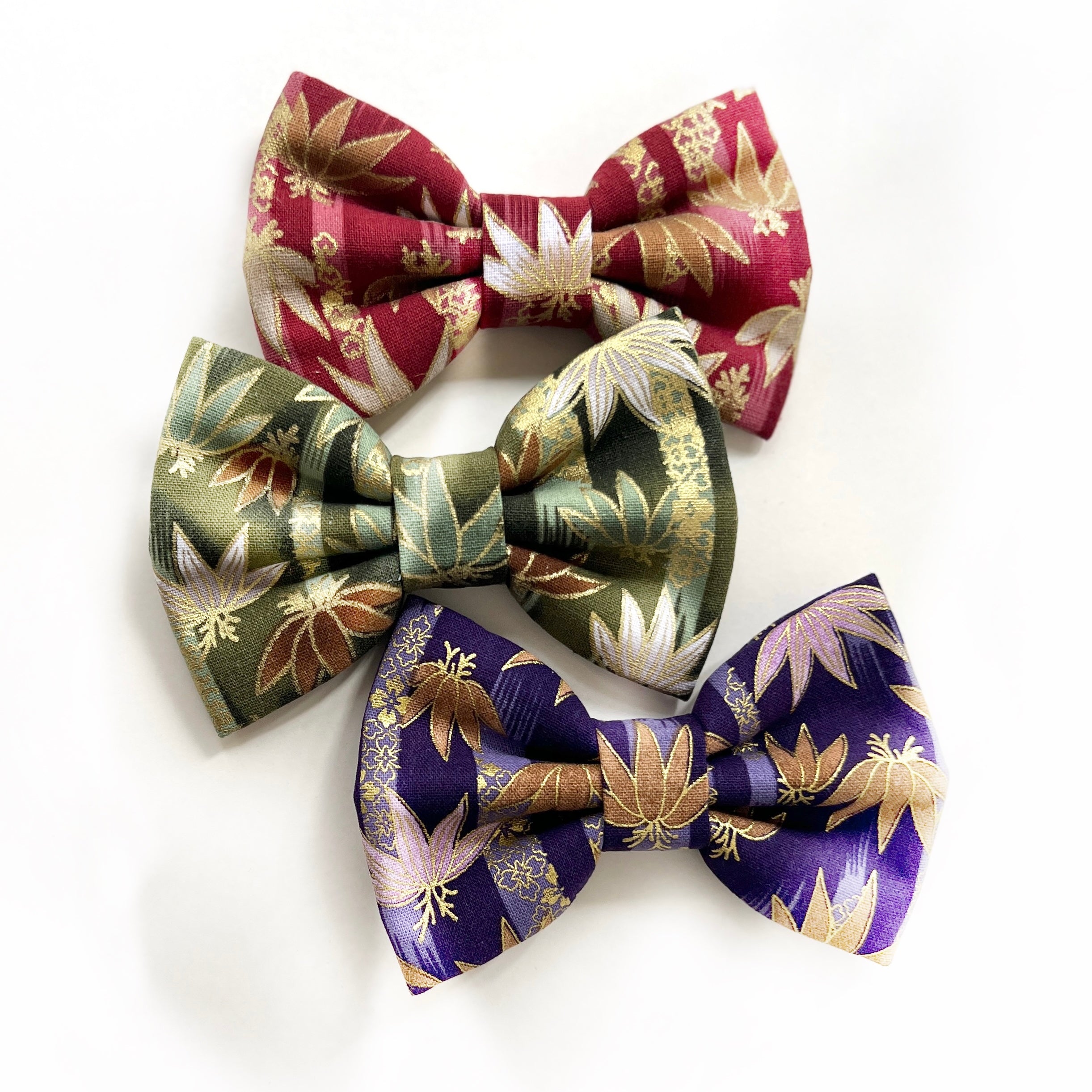 BAMBOO CHIKURIN RED - Bowtie Large & XL // READY TO SHIP