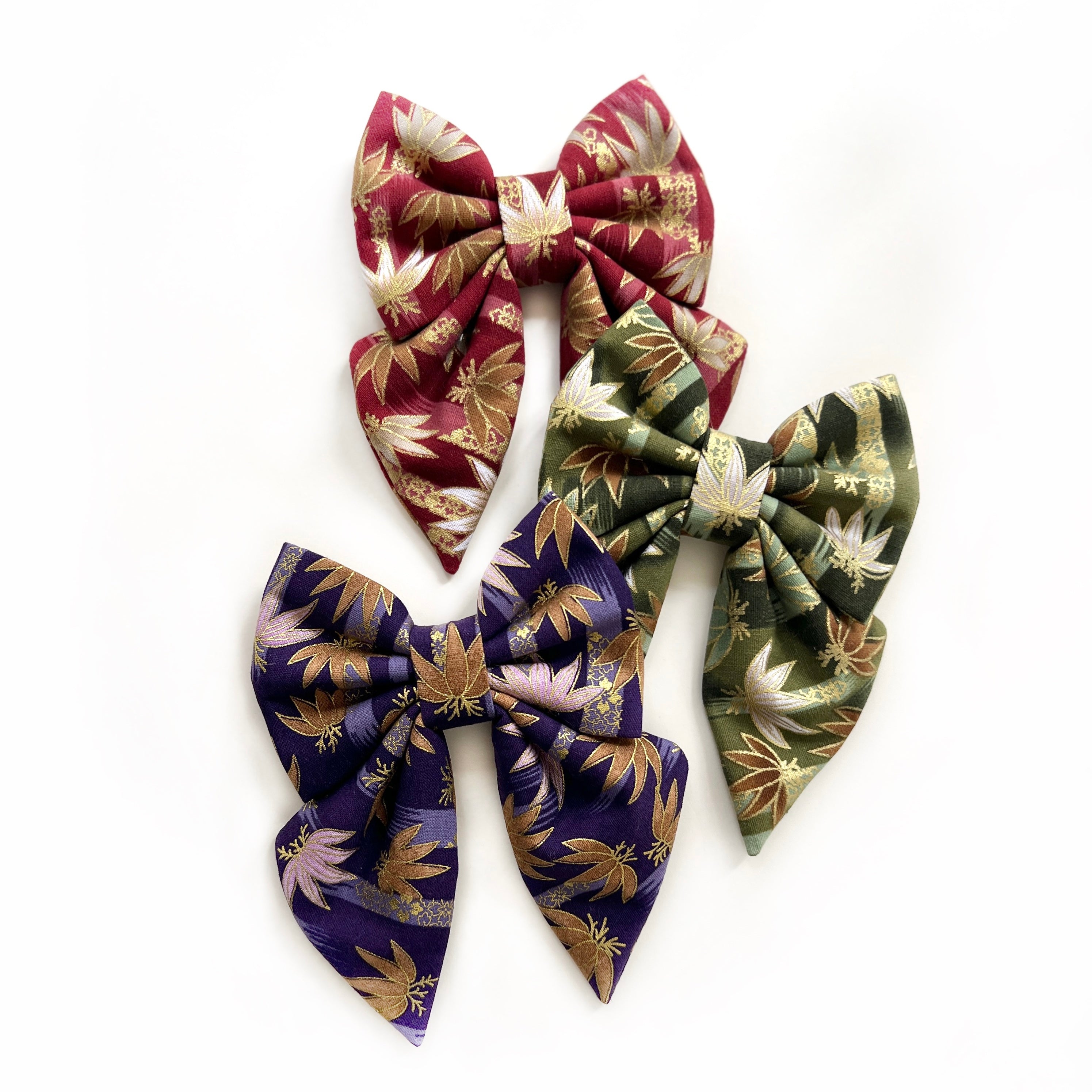 BAMBOO CHIKURIN RED - Bowtie Large & XL // READY TO SHIP