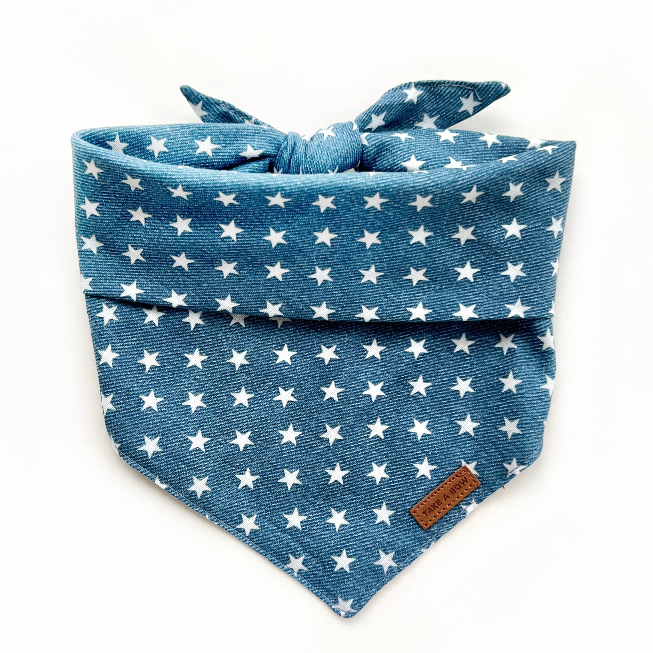 DENIM STARS - Bowtie Large // READY TO SHIP