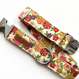 UME BLOSSOMS - Dog Collar 2.5cm Large // READY TO SHIP
