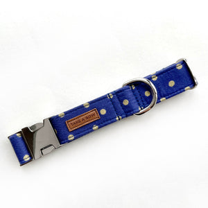 GLITTER DOTS -  Dog Collar 2.5cm Large // READY TO SHIP
