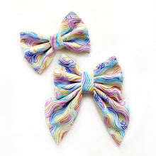 RAINBOW WAVES - Bowtie Standard & Large // READY TO SHIP