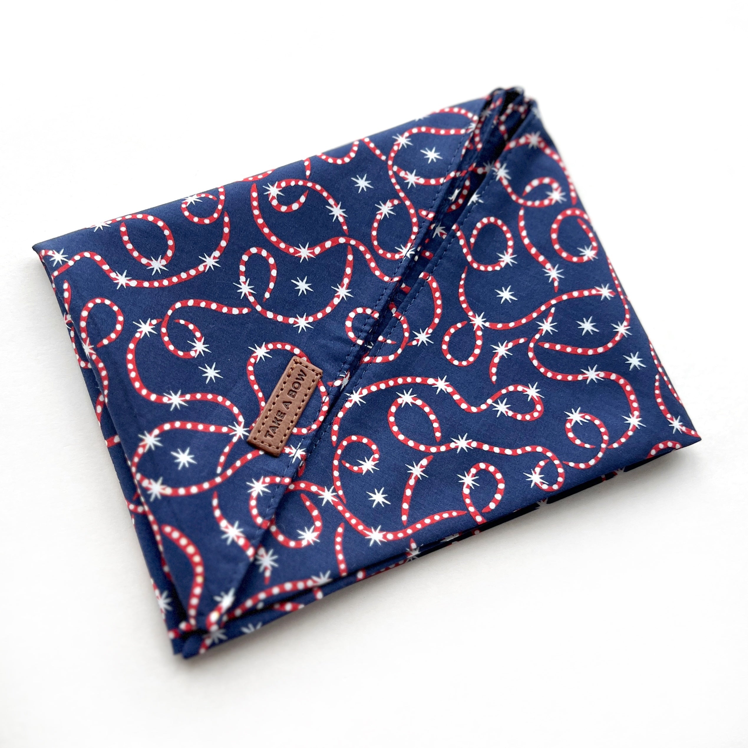 CANDYCANE SWIRLS - Classic Tie-On Bandana Large // READY TO SHIP