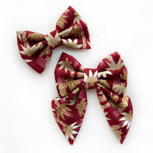BAMBOO CHIKURIN RED - Bowtie Petite & Large // READY TO SHIP