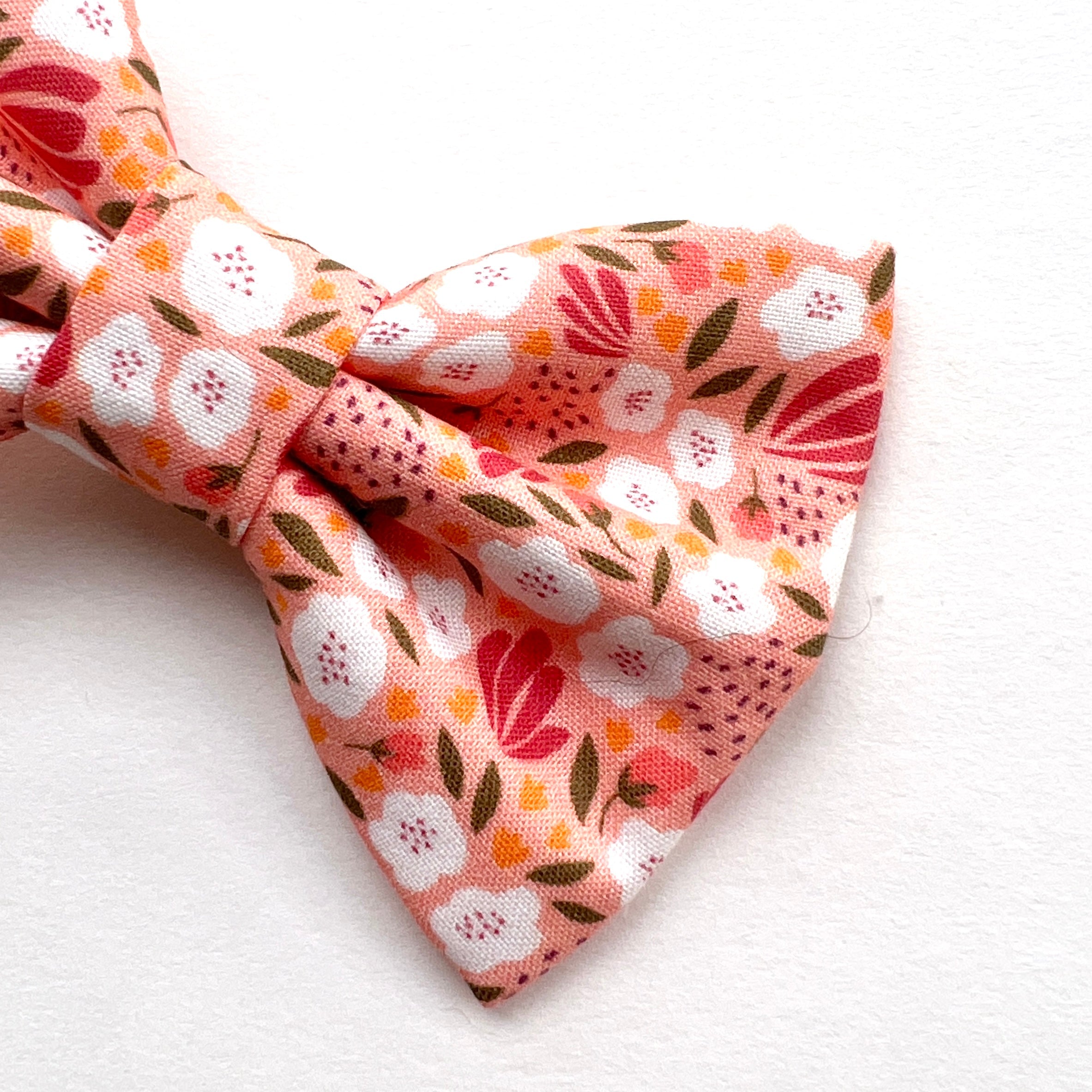 PEACH CAMELLIA - Sailor Bow Large // READY TO SHIP