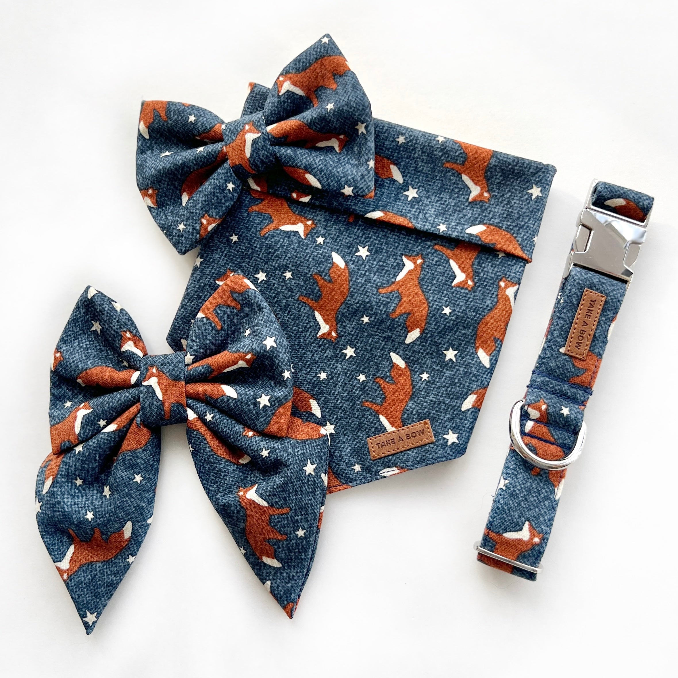 STARS & FOXES - Bowtie Standard & Large // READY TO SHIP