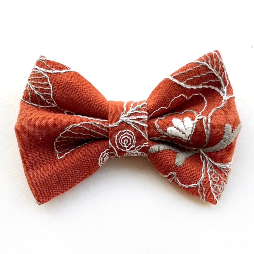 EMBROIDERY // EMBER - Bowtie Standard & Large // READY TO SHIP