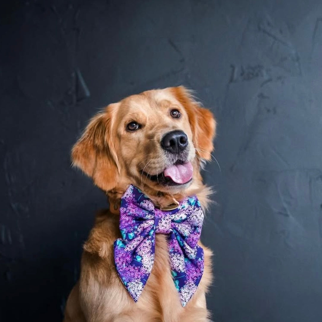 PURPLE HYDRANGEA - Slip-On Bandana Standard // READY TO SHIP