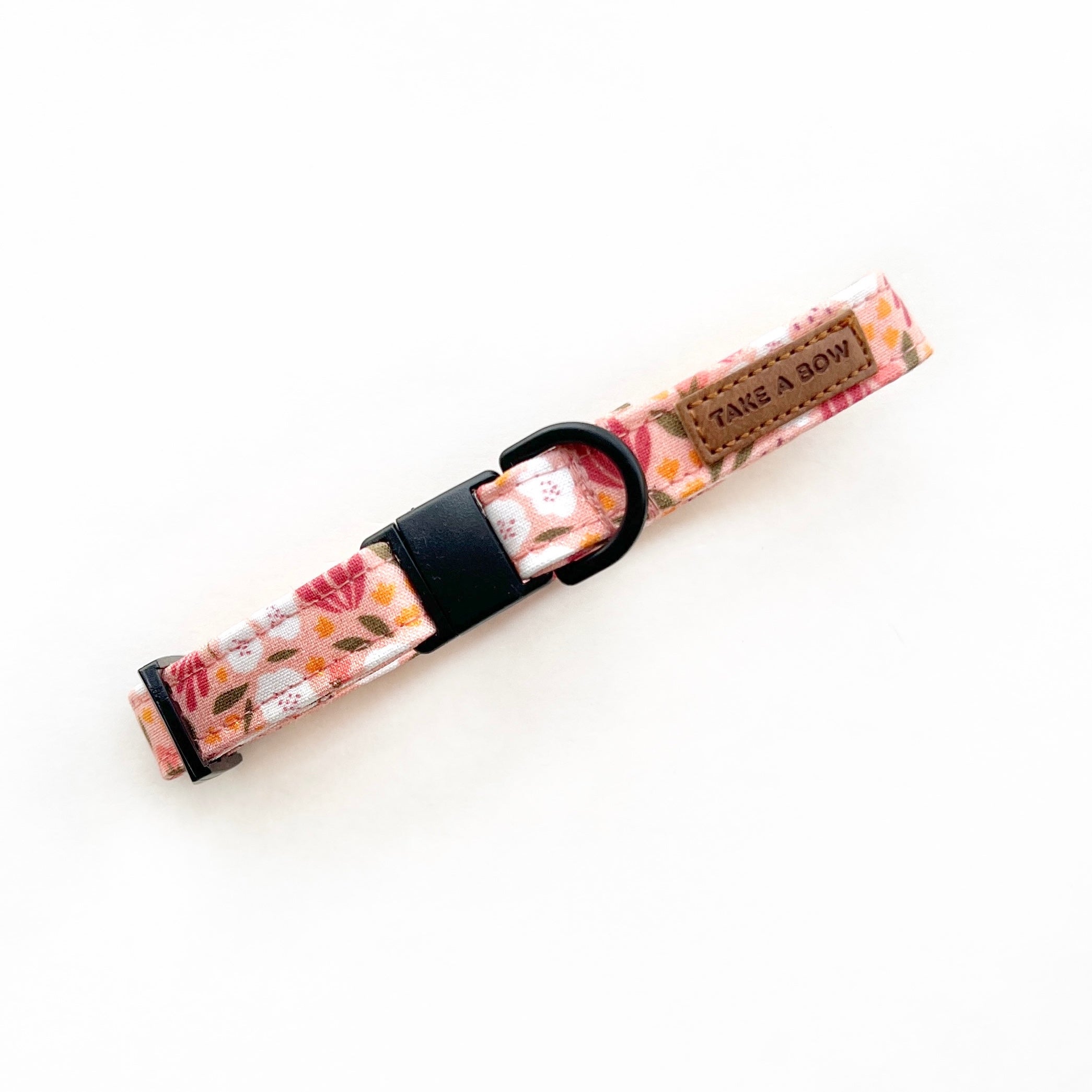 PEACH CAMELLIA - Cat Collar // READY TO SHIP