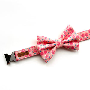 FLOWER POWER PINK - Bowtie Large // READY TO SHIP