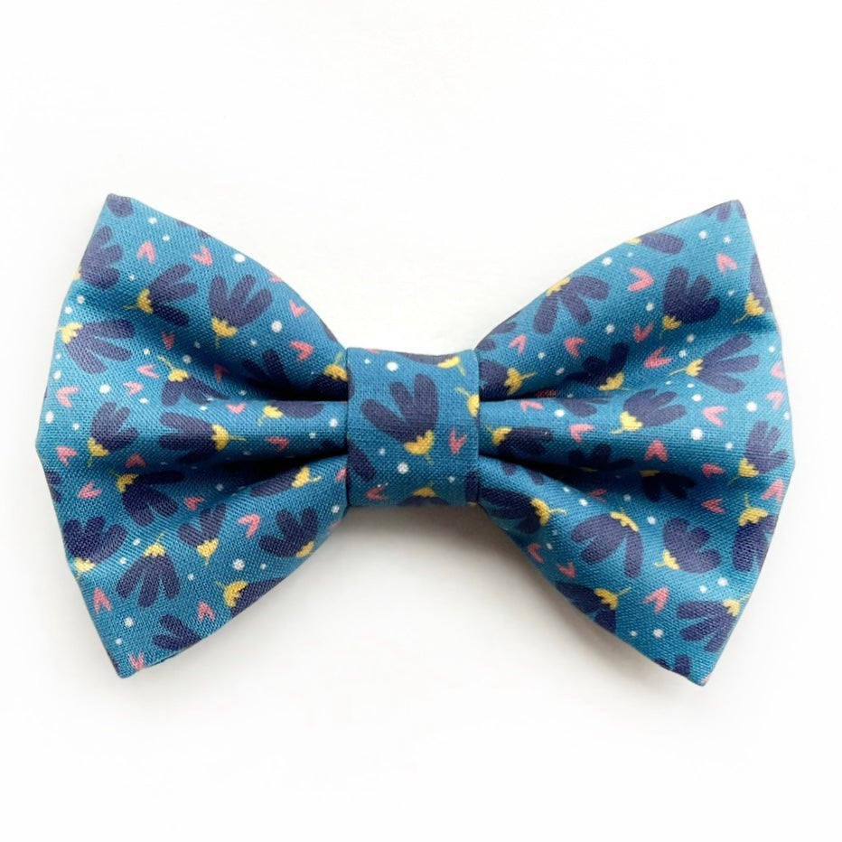 FLOWER POWER BLUE - CAT COLLAR