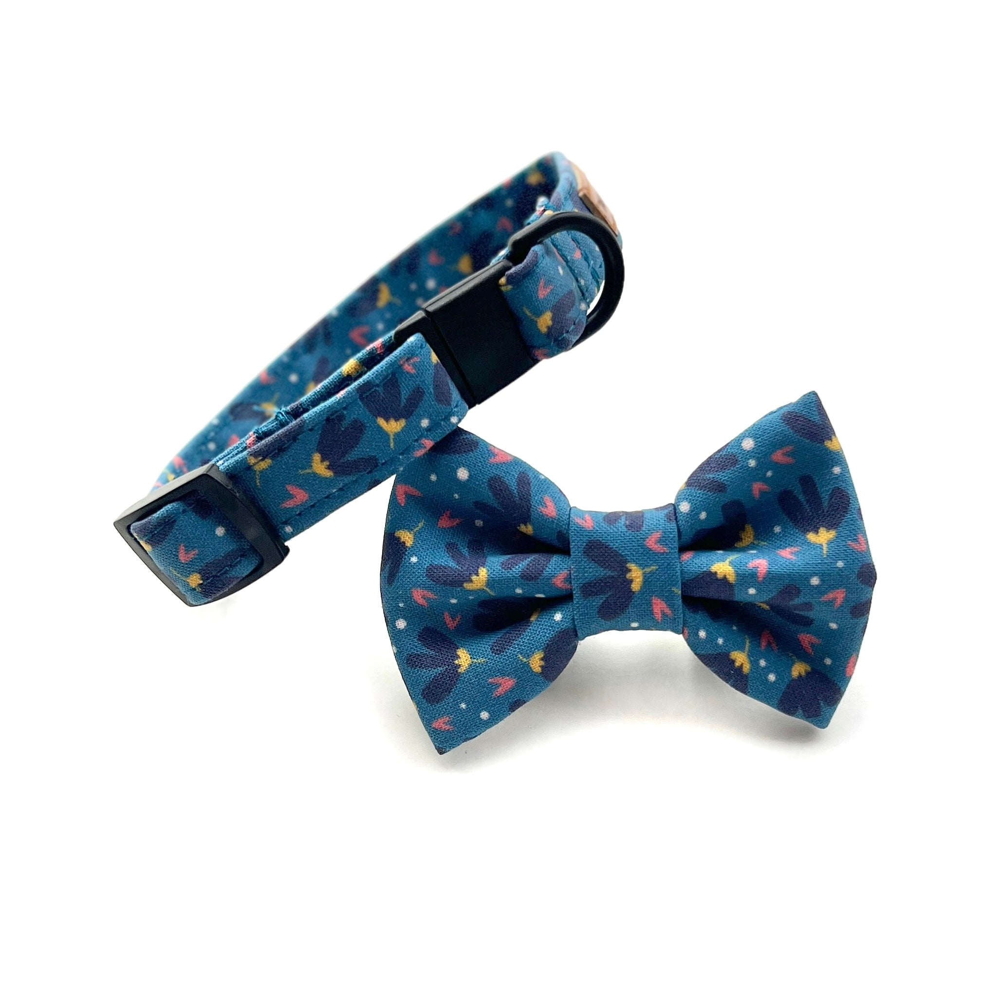 FLOWER POWER BLUE - CAT COLLAR