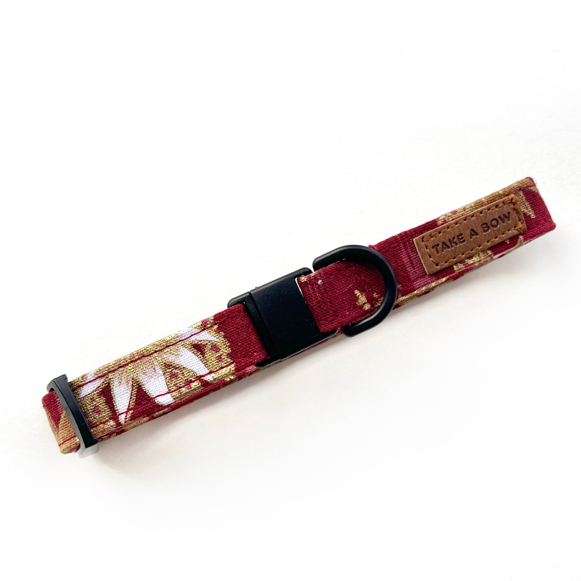 BAMBOO CHIKURIN RED - CAT COLLAR