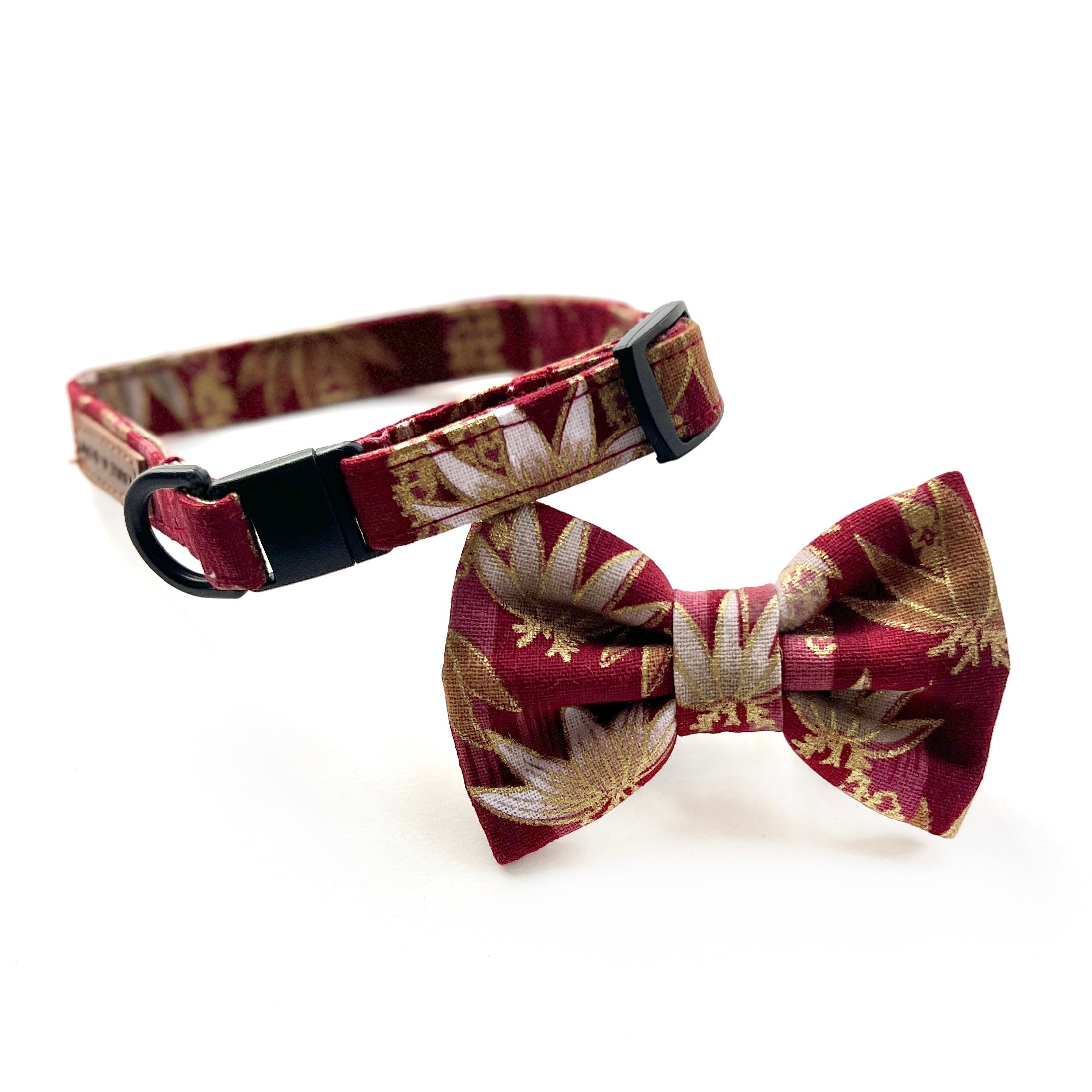 BAMBOO CHIKURIN RED - CAT COLLAR