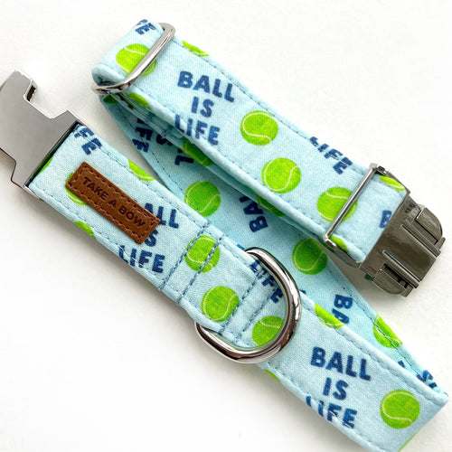 BALL IS LIFE - Dog Collar 2.5cm Large // READY TO SHIP