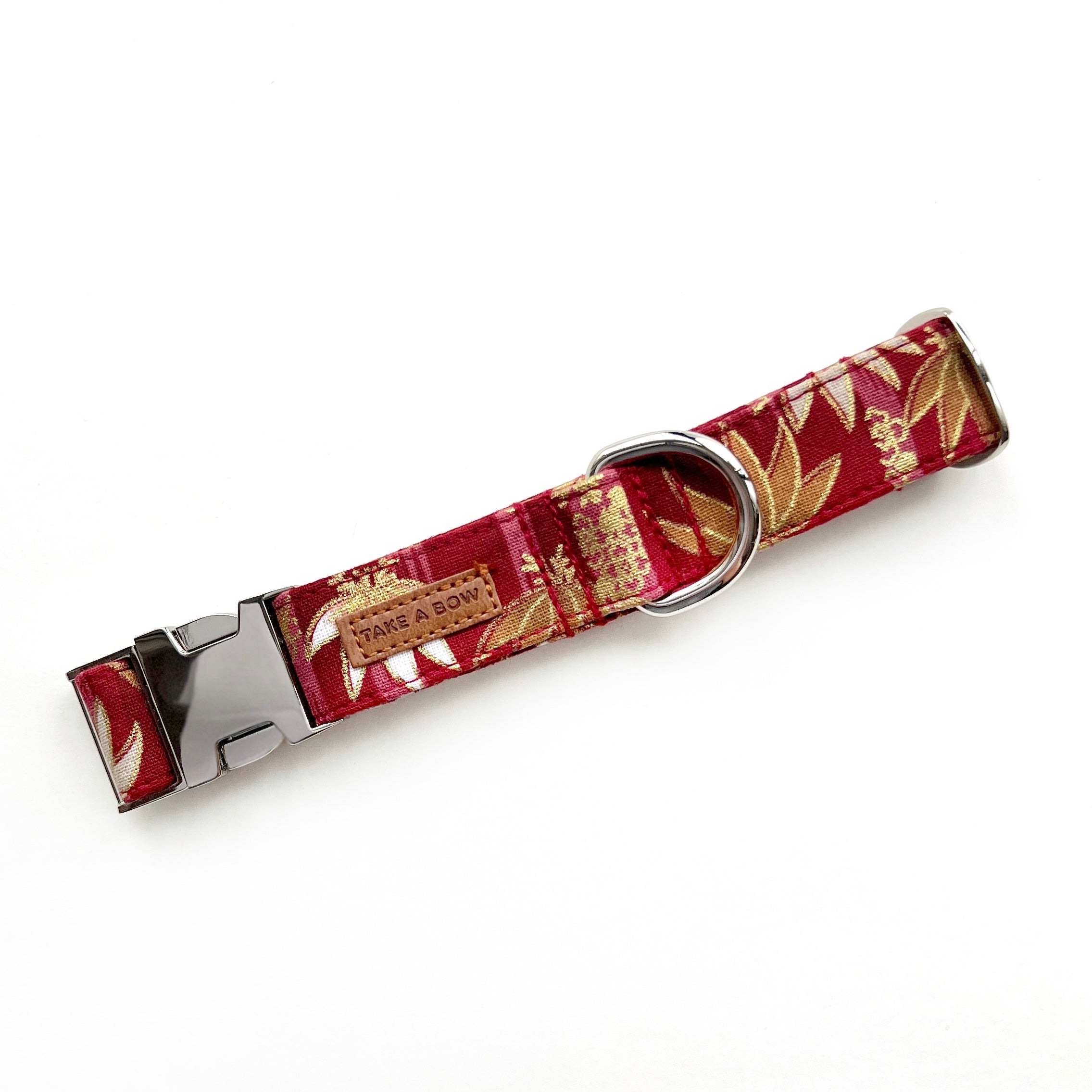 BAMBOO CHIKURIN RED - DOG COLLAR