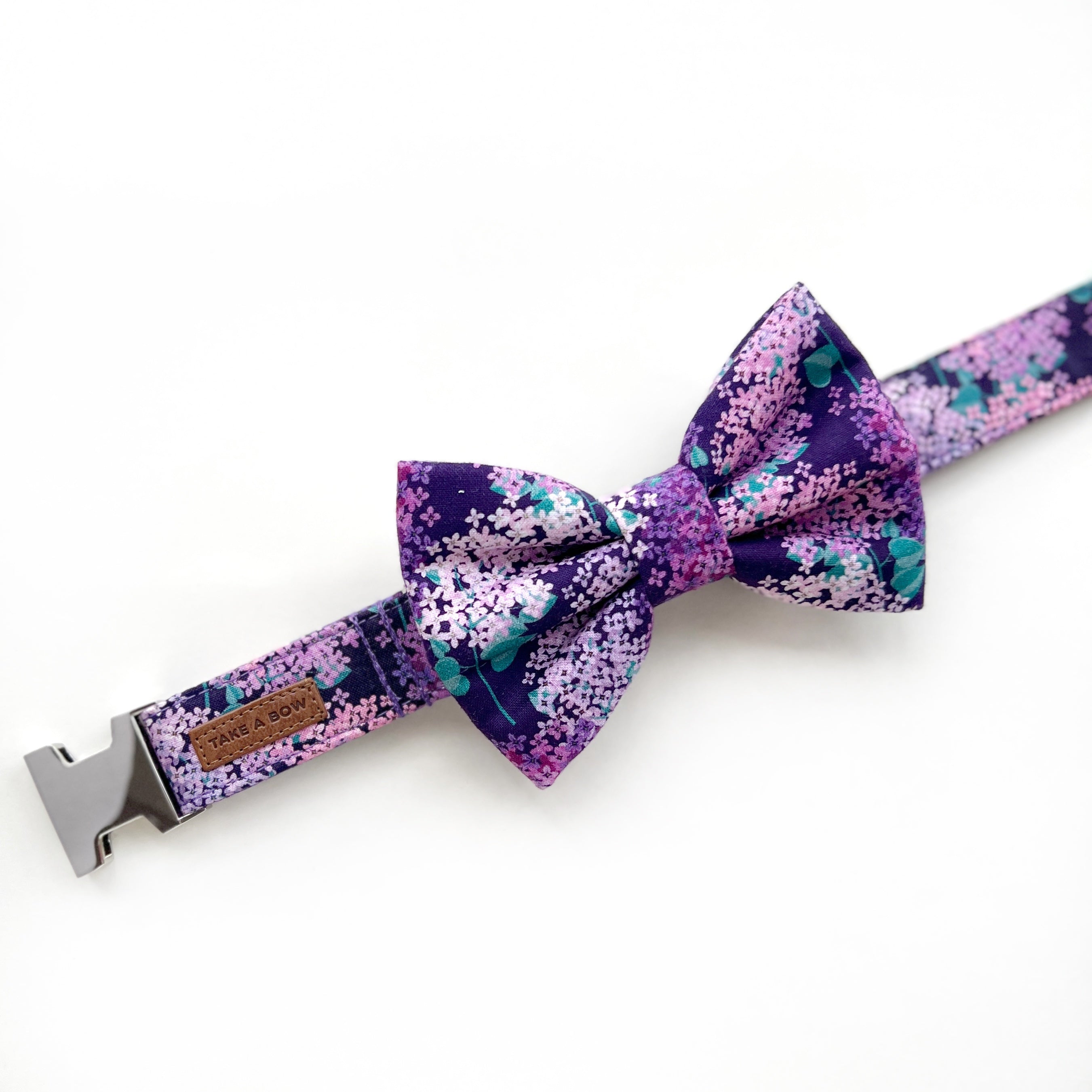 PURPLE HYDRANGEA - DOG COLLAR