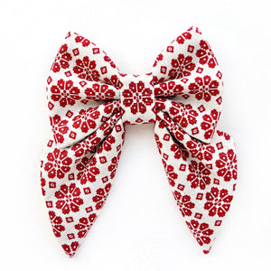 KNITTED SNOW RED - Bowtie Standard // READY TO SHIP