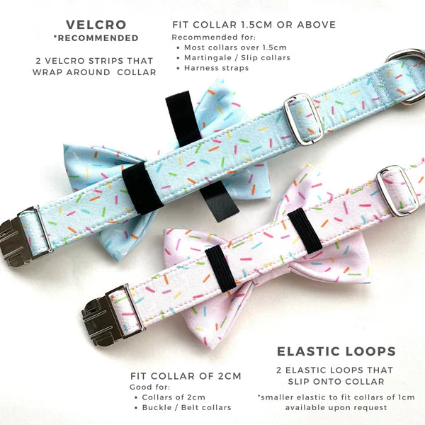 FLOWER POWER BLUE - Sailor Bow Standard // READY TO SHIP