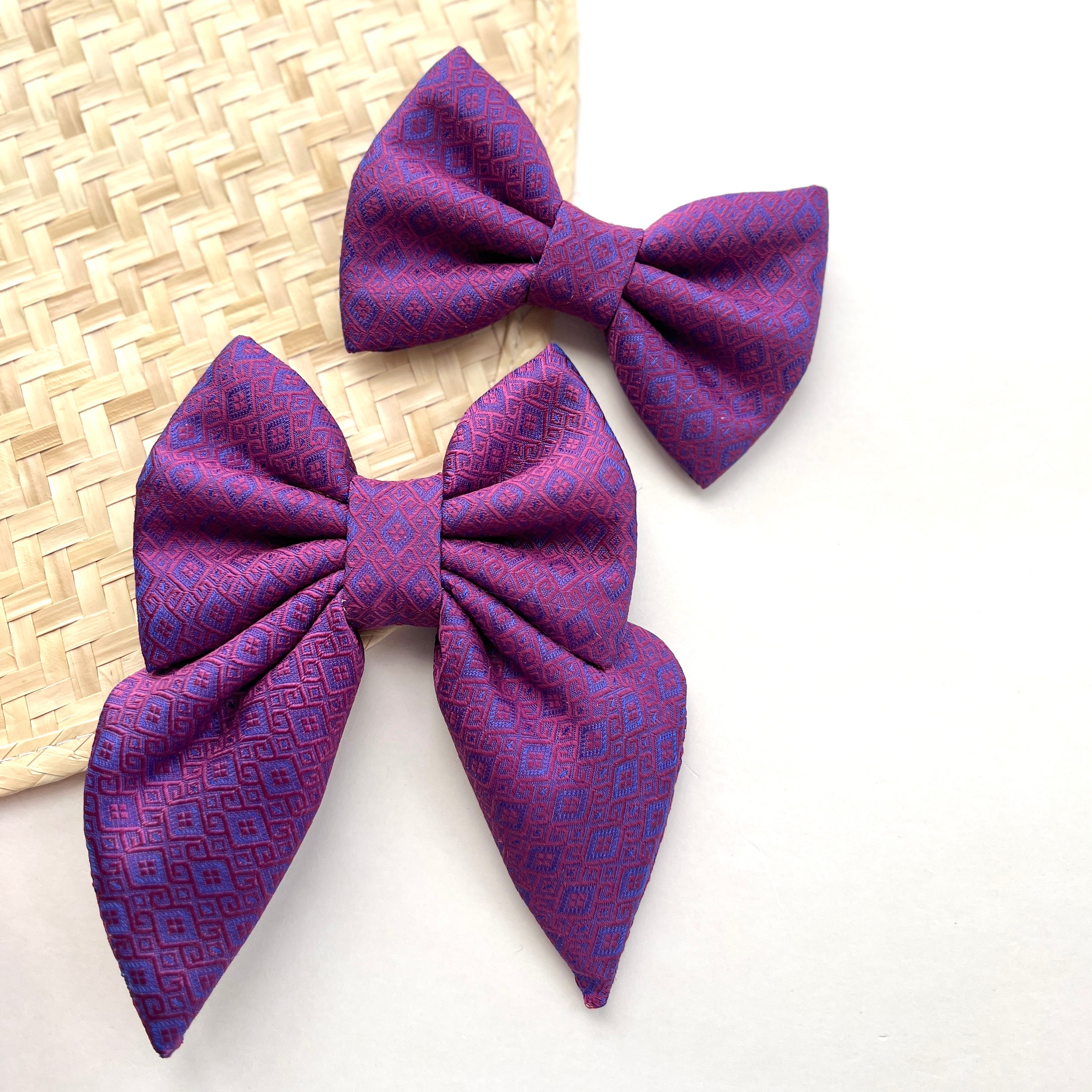 THAI BROCADE // AMETHYST - SAILOR BOW