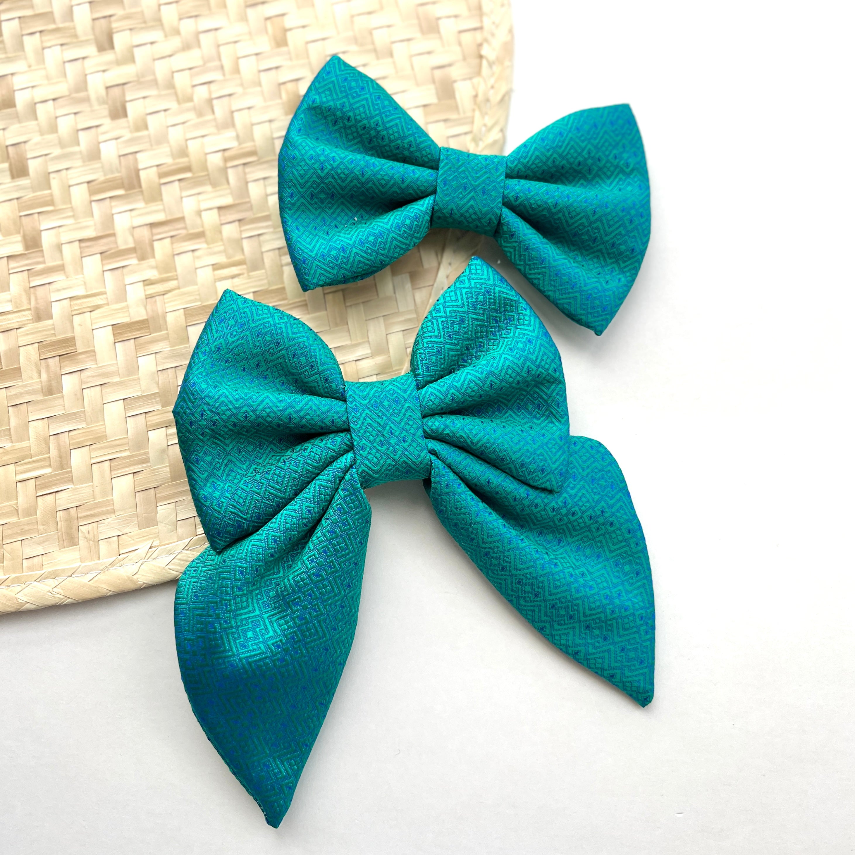 THAI BROCADE // PERIDOT - SAILOR BOW