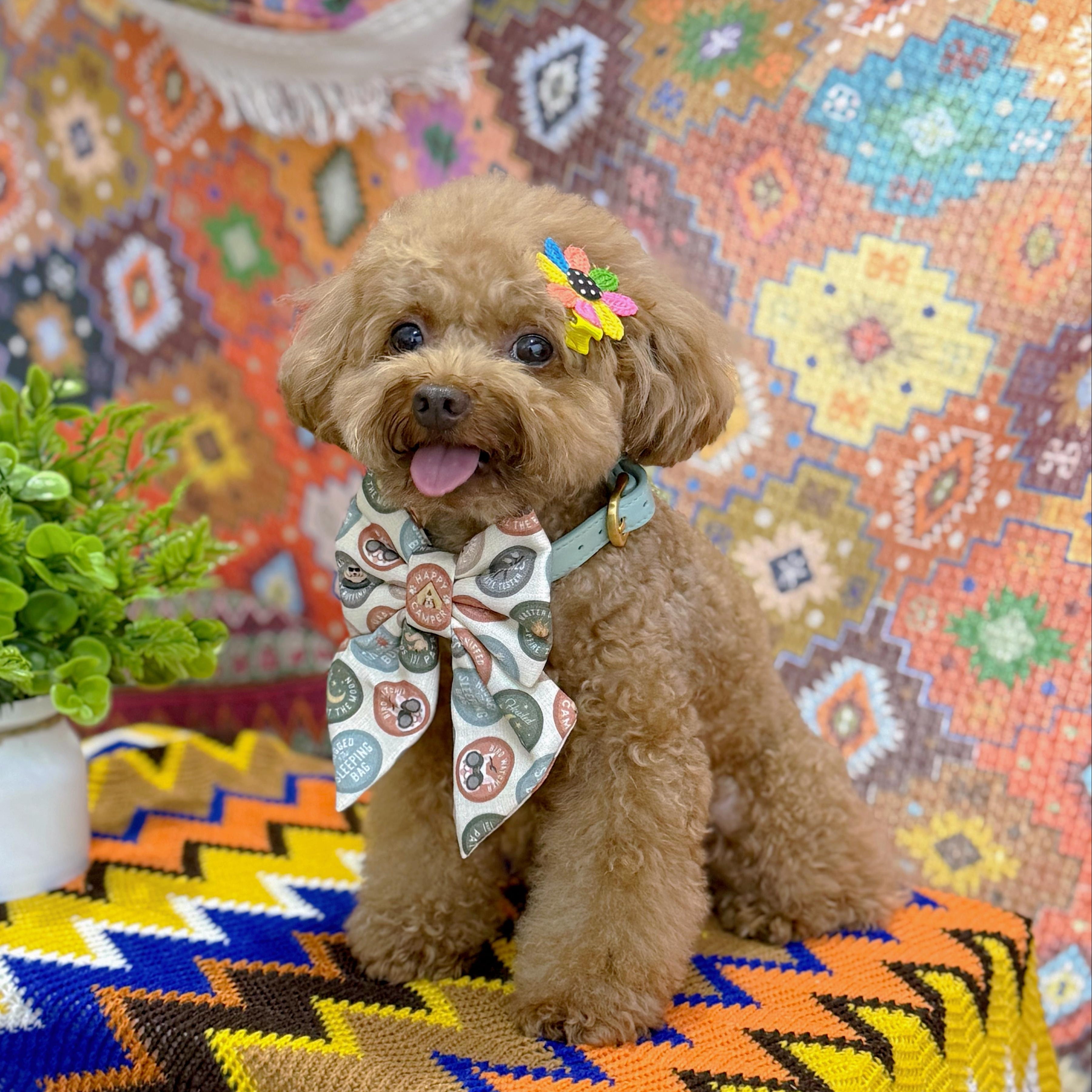 HAPPY CAMPER - Classic Tie-On Bandana Petite & Large // READY TO SHIP