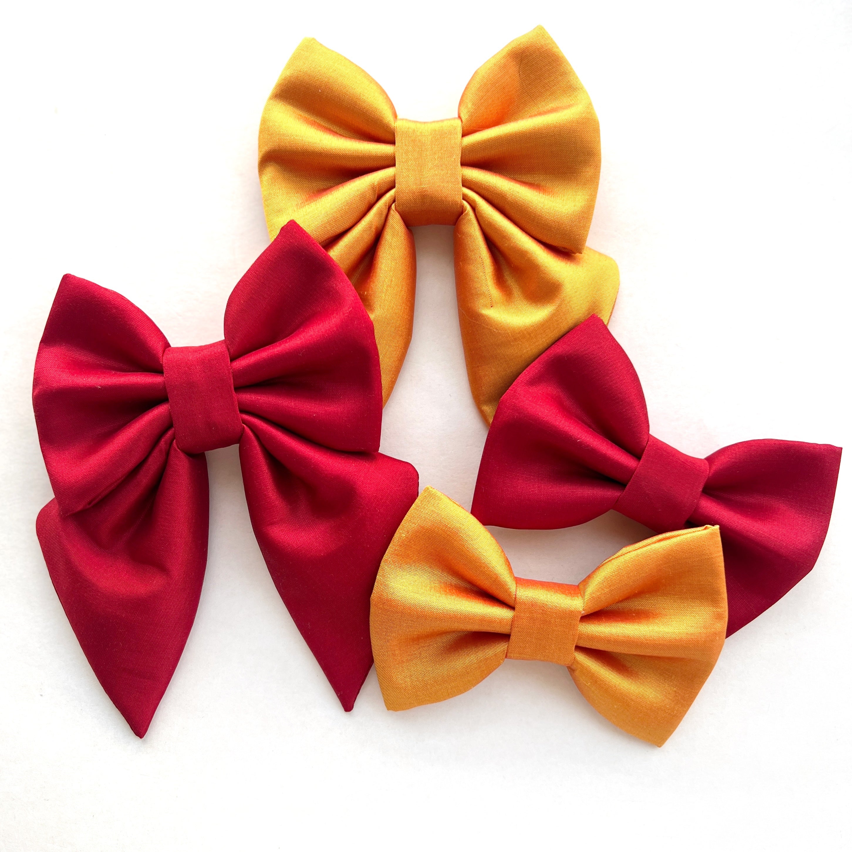 THAI SILK // RUBY - SAILOR BOW