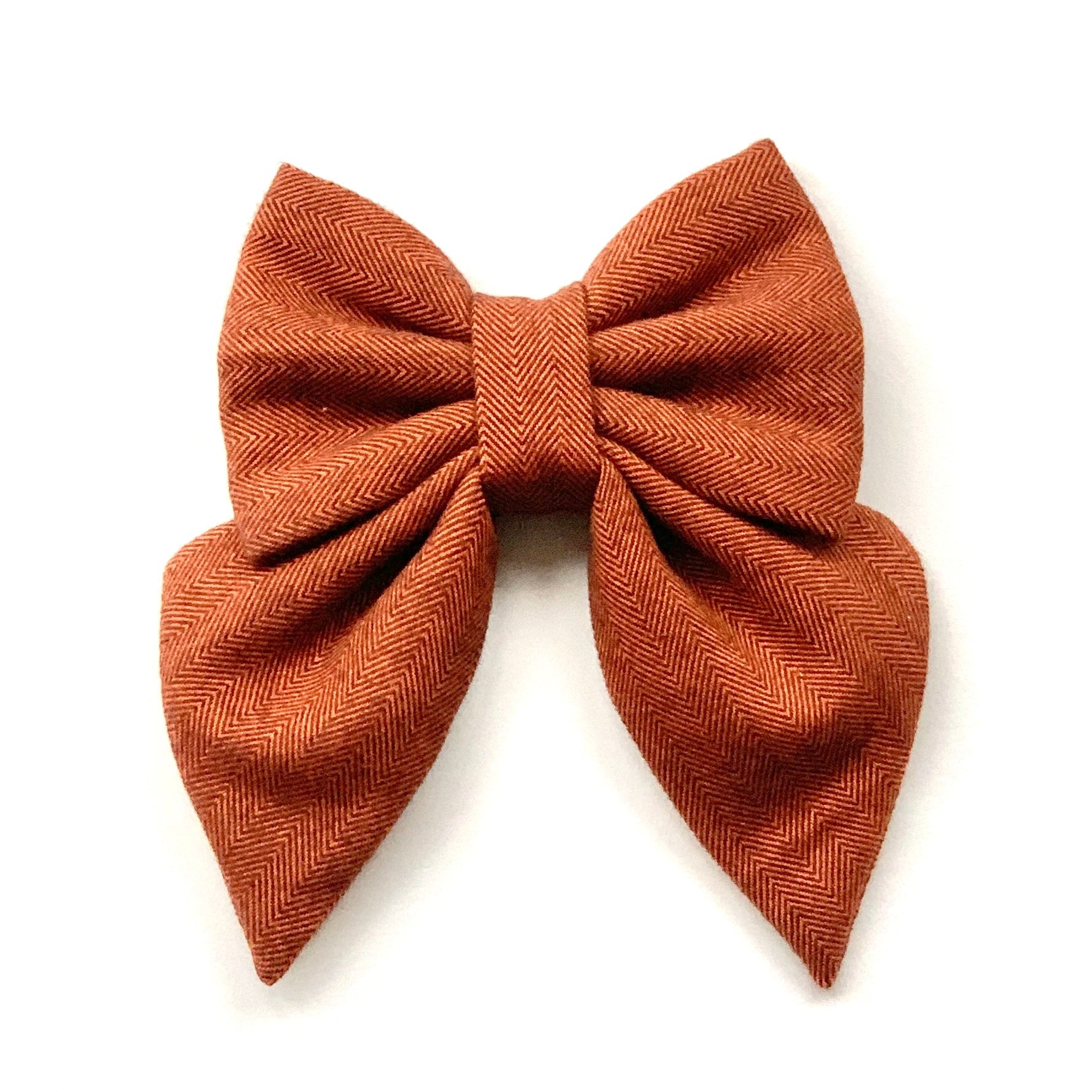 HERRINGBONE FLANNEL // HARRIETTE - Bowtie Large // READY TO SHIP