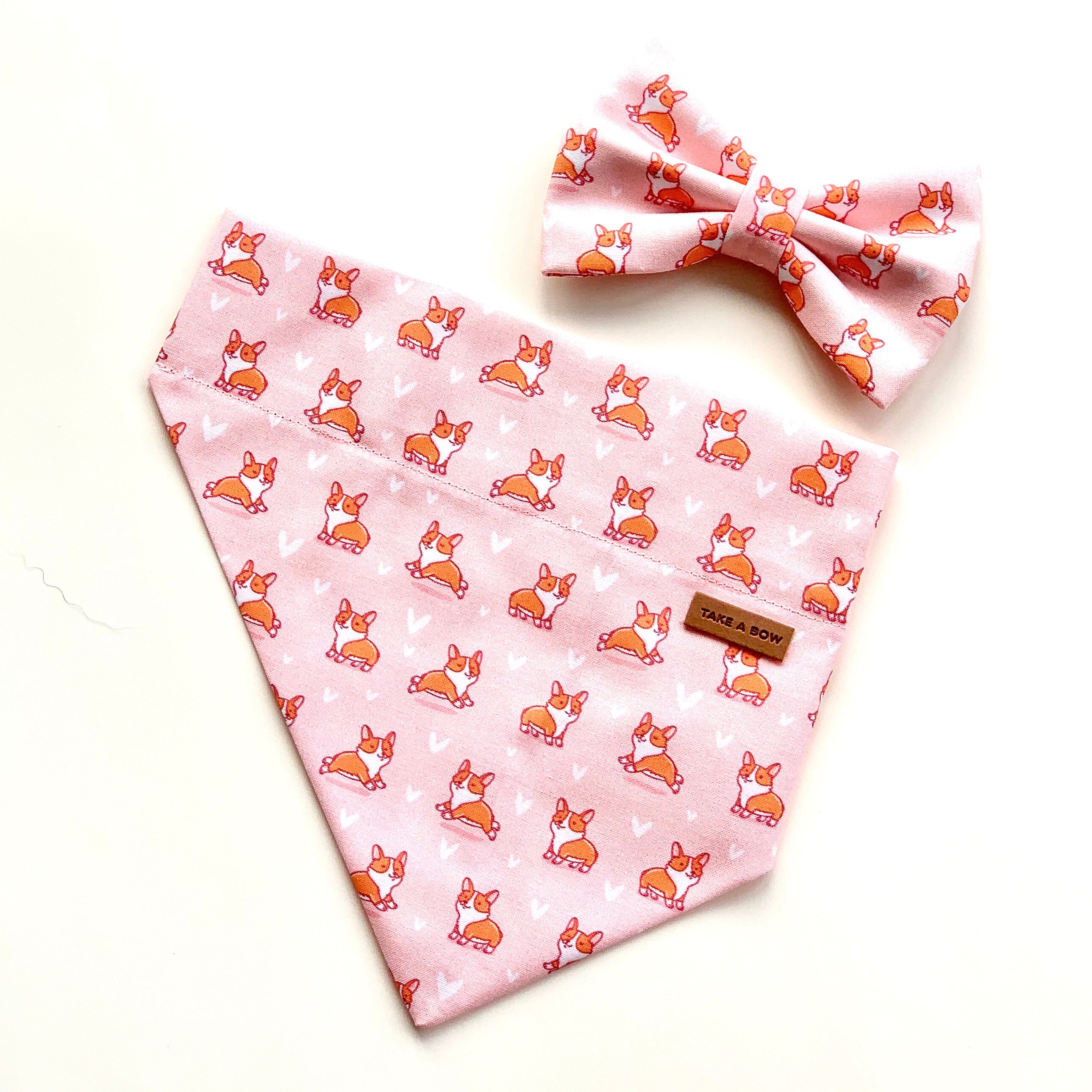 CORGI DANCE - Bowtie Standard & Large // READY TO SHIP