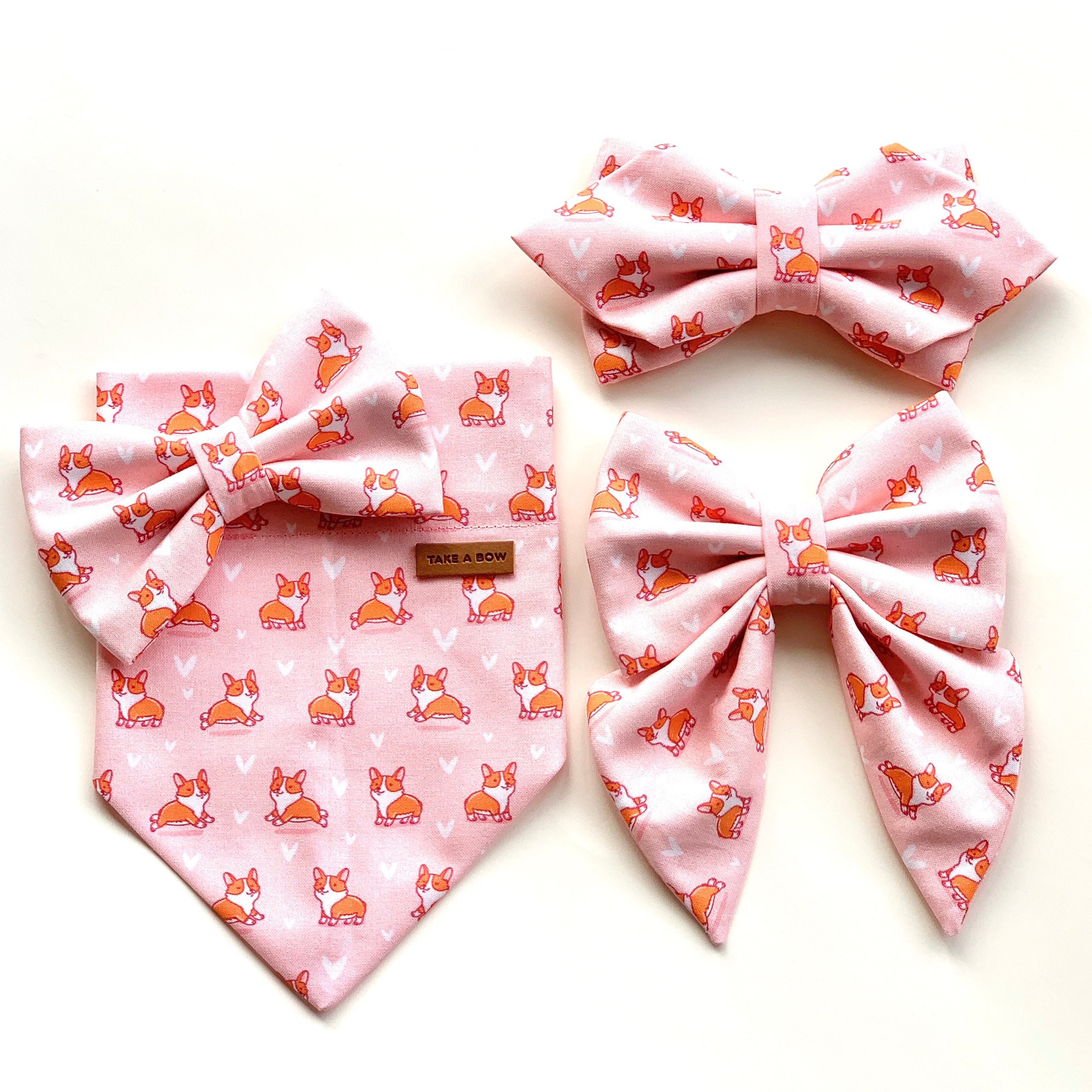 CORGI DANCE - Bowtie Standard & Large // READY TO SHIP