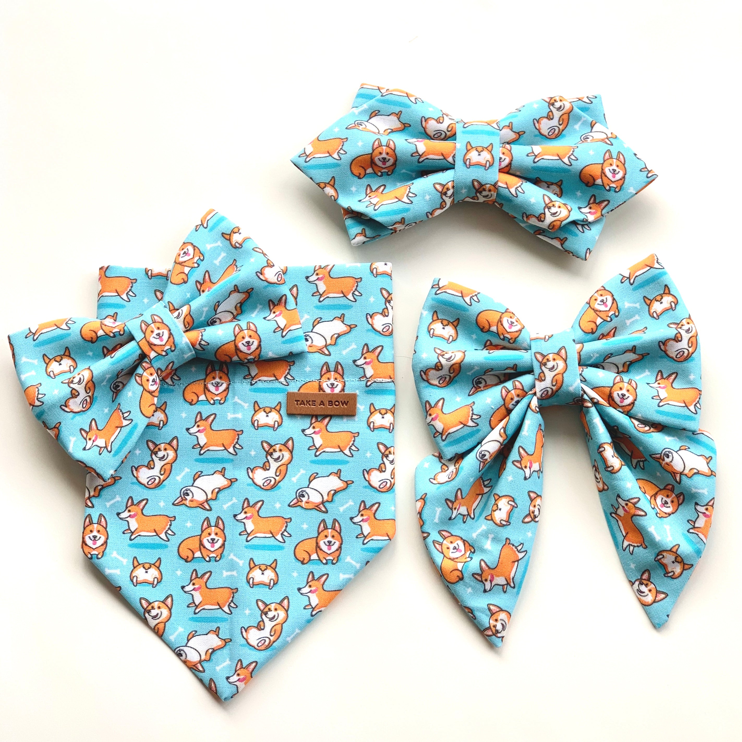 CORGI PLAYDATE - SAILOR BOW