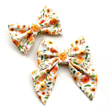 APRICOT POPPY - Bowtie Large // READY TO SHIP