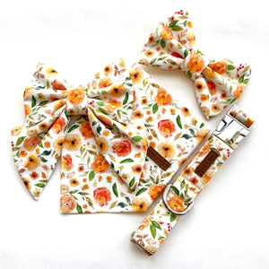 APRICOT POPPY - Bowtie Petite & Large // READY TO SHIP