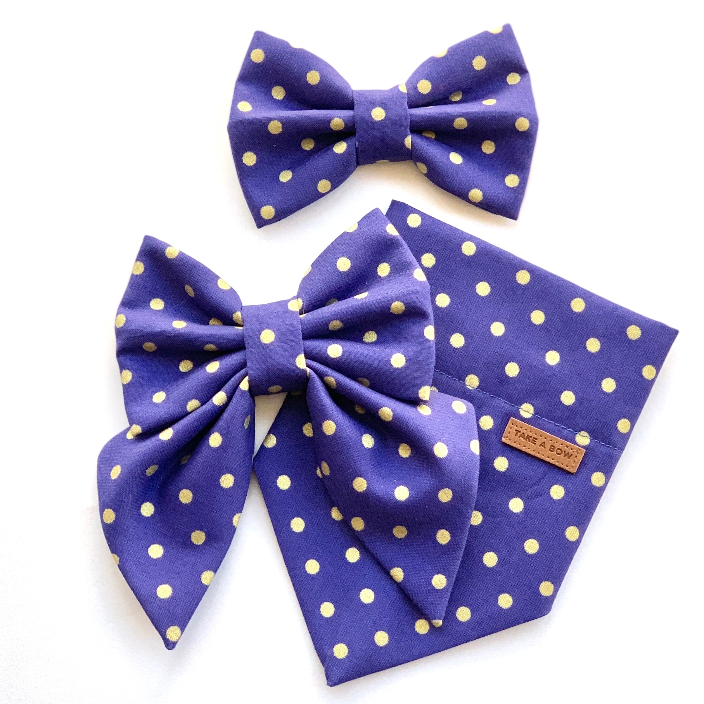 GLITTER DOTS - Bowtie Large // READY TO SHIP