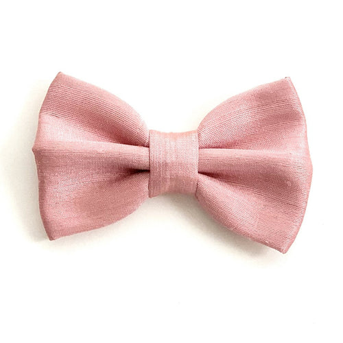 THAI SILK // PINK PEARL - Bowtie Large // READY TO SHIP