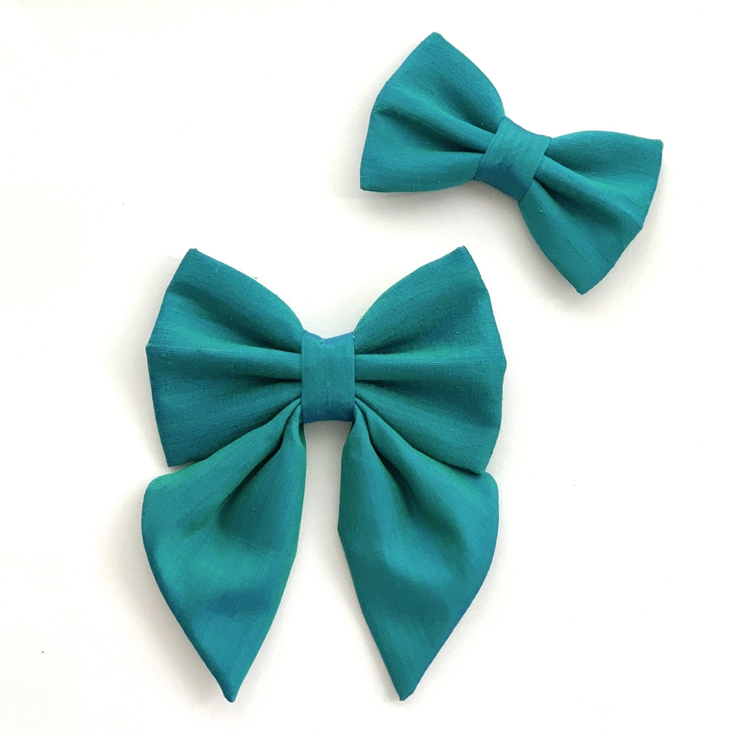 THAI SILK // EMERALD - SAILOR BOW