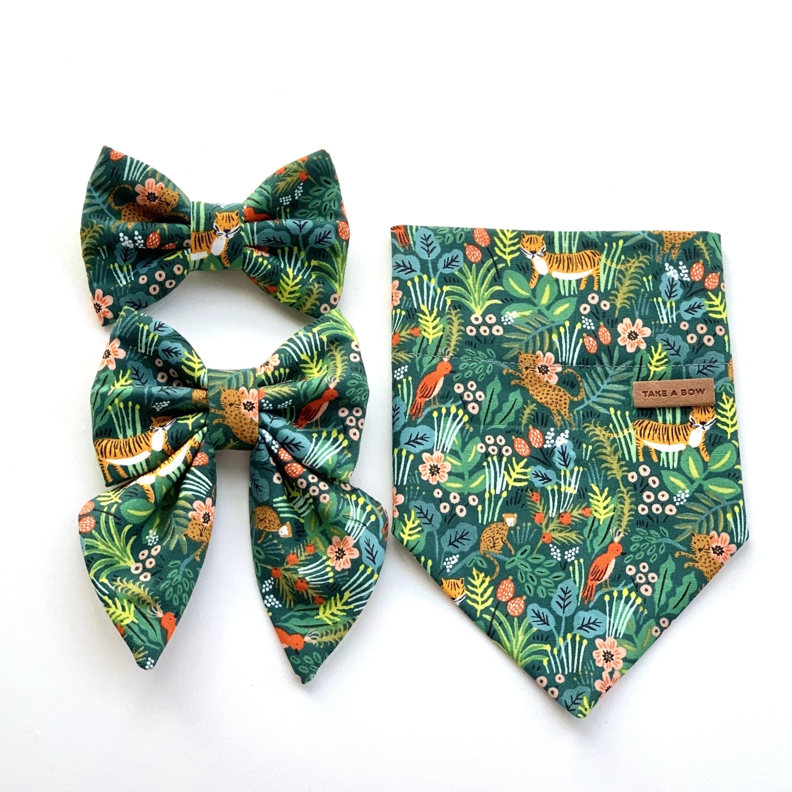 WILD JUNGLE - Bowtie Standard & Large // READY TO SHIP